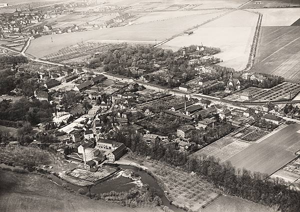 Historische Luftaufnahme (ca. 1920) Schkeuditz – Altscherbitz