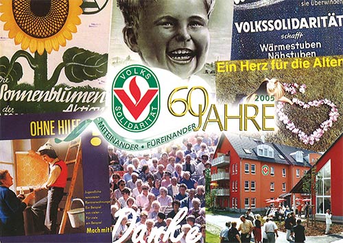 Postkarte 60 Jahre Volkssolidarität